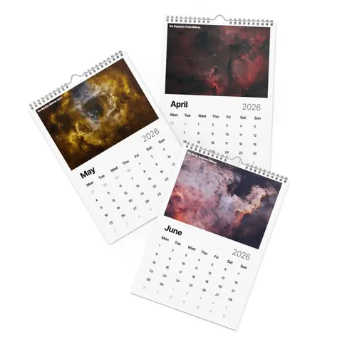 A3 wall calendar with extra writing space mockup